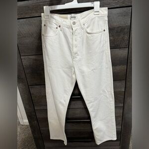 AGOLDE 90’s Straight White Jeans